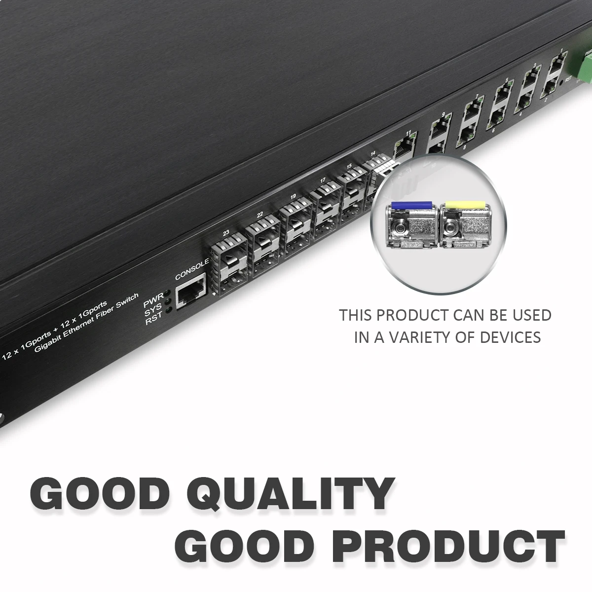 زوج واحد من جهاز إرسال واستقبال الألياف الفردي 1.25G SFP Bidi 1310nm/1550nm SMF LC موصل يصل إلى 20 كجم للمفاتيح المفتوحة