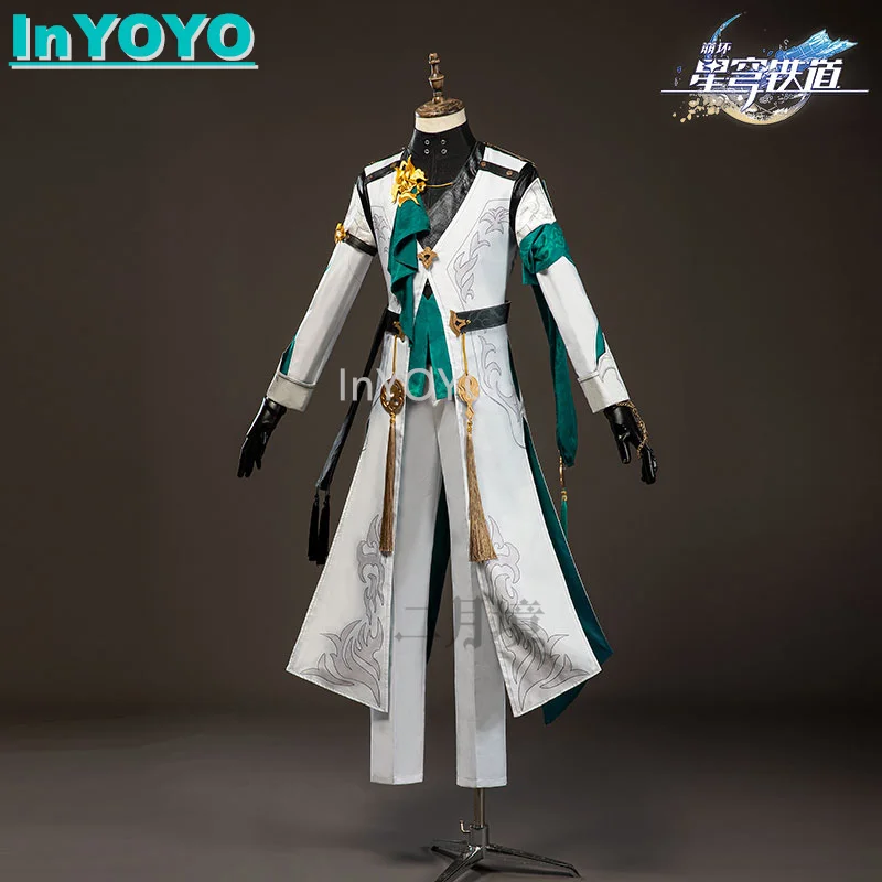 InYOYO Honkai: Star Rail Cosplay Luocha Costume Ancient Hanfu Luo Cha Handsome Game Suit Halloween Party Outfit For Men XS-3XL