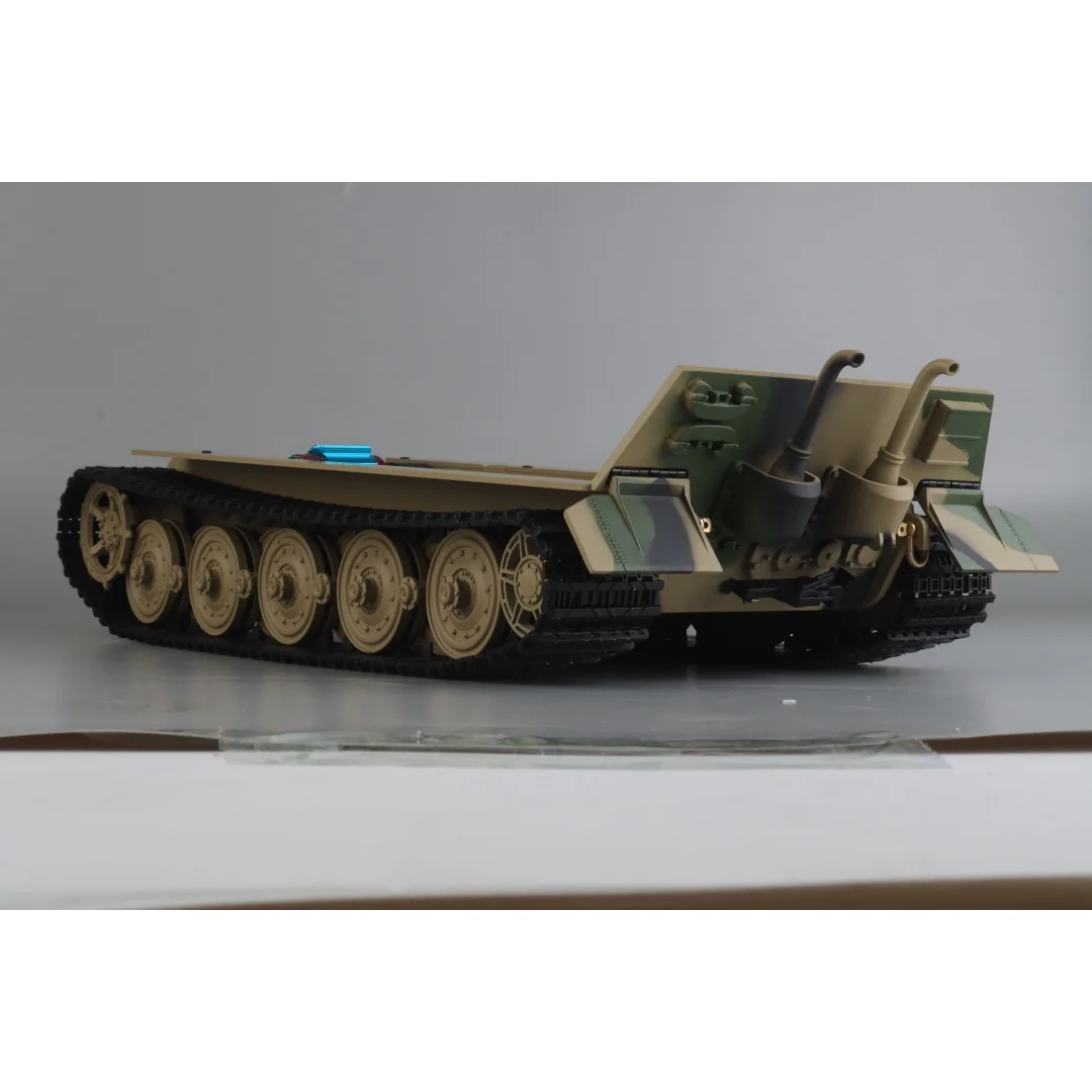 RC Tank Chassis 1:16 King Tiger Full Metal for DIY Heng Long Radio Control Tanks with Steel Gearbox 390 Brushed Motor Smoke Unit