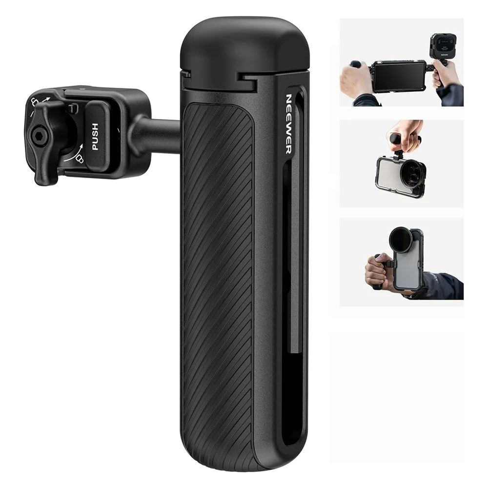 

Быстросъемная боковая ручка NEEWER для телефона PA073 PA074 для iPhone 16 Pro/16 ProMax, PA042 для Samsung S24 Ultra w холодным башмаком