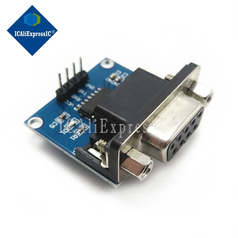 

1piece MAX3232 RS232 to TTL Serial Port Converter Module DB9 Connector MAX232 new In Stock