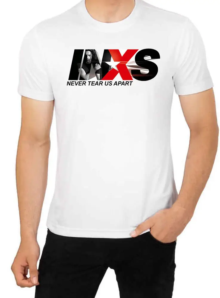 

Inxs Never Tear Us Apart Short Sleeve White Men T Shirt K123