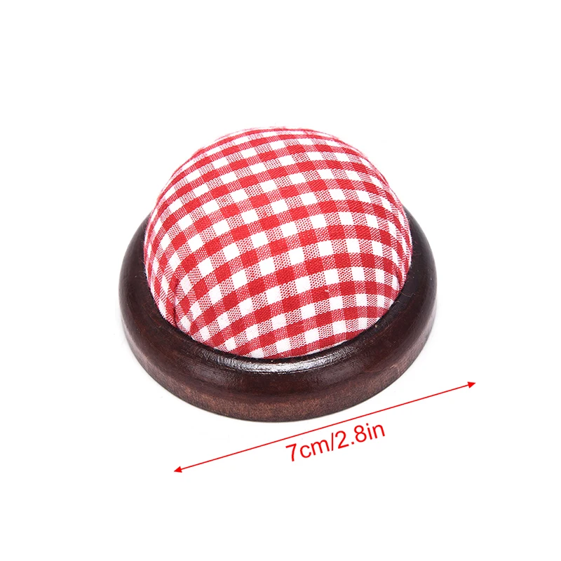 Wood Bottom Base Needle Pin Cushion Pillow Holder Sewing Craft Stitch DIY Craft