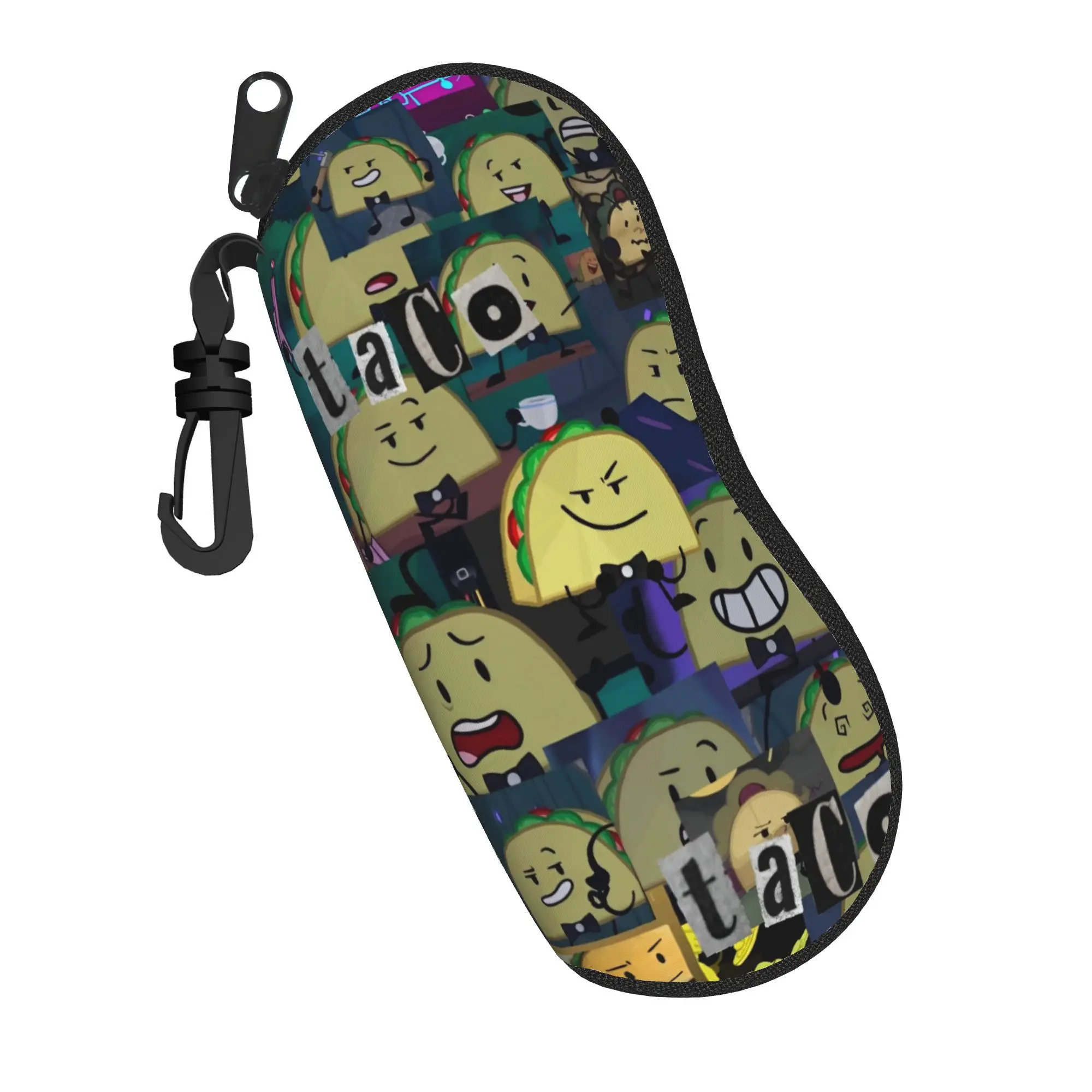 Niedliches BFDI Inanimate Insanity Anime-Brillenetui, praktische Box, Battle for Dream Island Brillenschutz, Cartoon-Sonnenbrillenbox