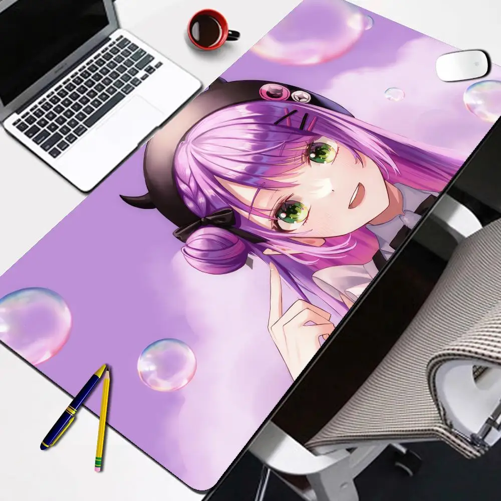 

Large 900x400mm Cute Hololive Tokoyami Towa Desk Mat Gamer Gaming Office Non-Slip Anime Mouse Pad Keyboard Decor Extended Carpet