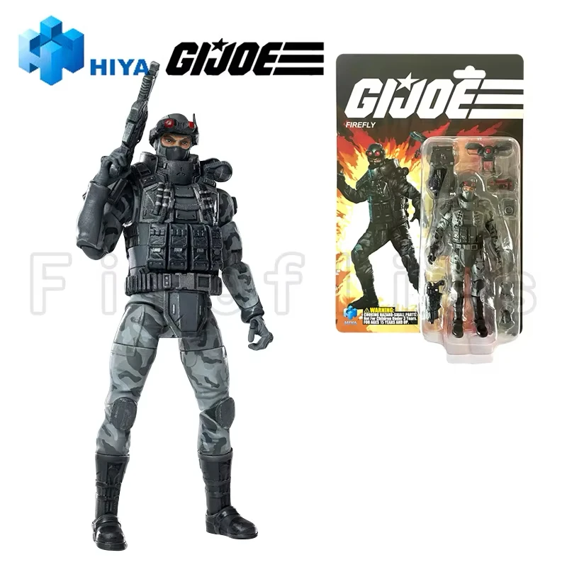1/18 HIYA 3,75 zoll Action Figure Exquisite Mini Serie G.I.JOE Firefly Commander Destro Flint Strand Kopf Anime Modell Spielzeug – Detail 5