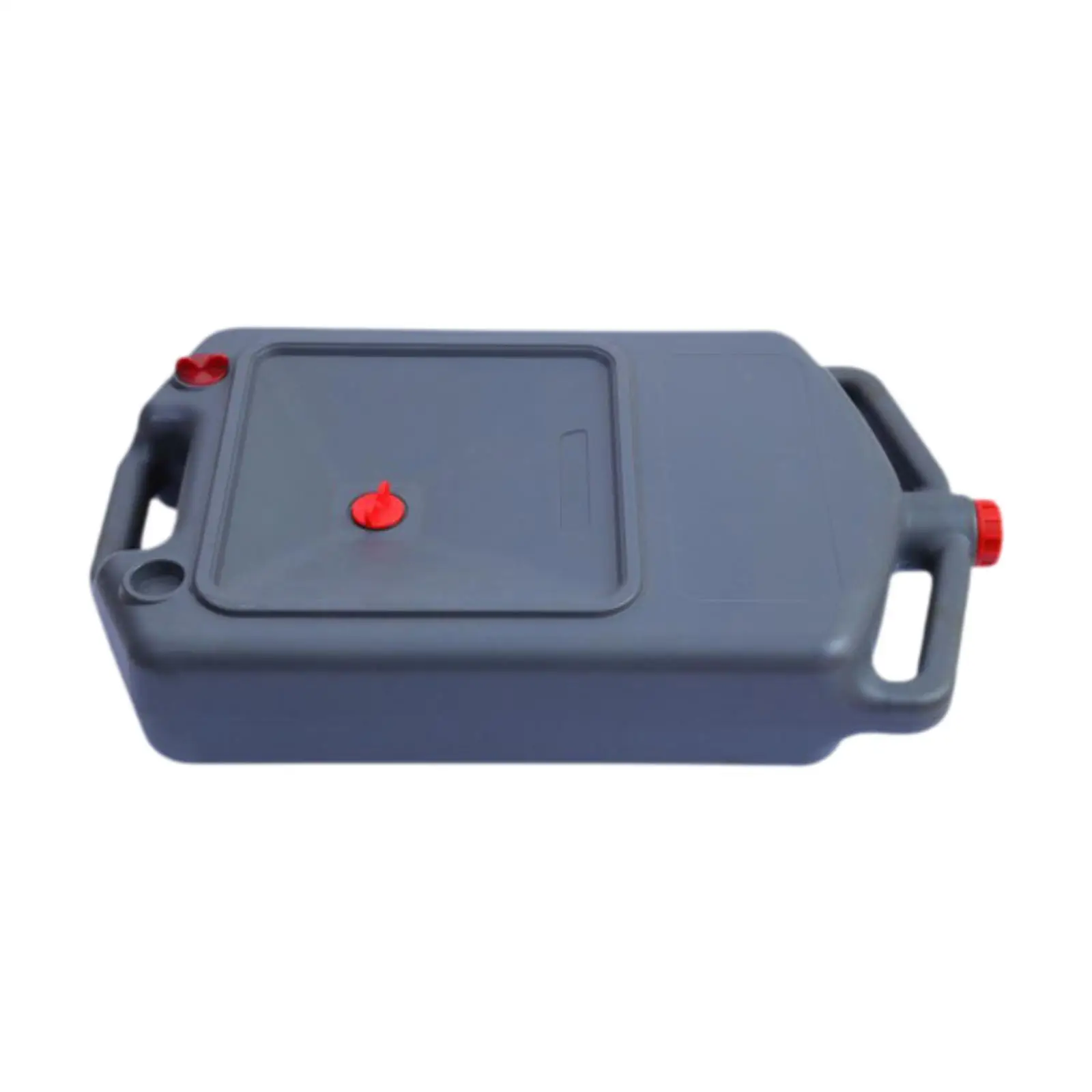 12L Fluted Collect Pan Oil Drain Container Can Oil Can Breather Tank for Garage