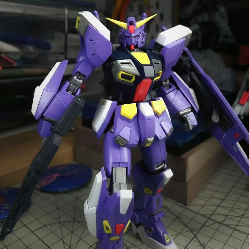 012 Modello MG 1/100 F90 Uuit2 Viola Kit modello di assemblaggio Action Figures Robot Kit modello in plastica StatueToy Regali