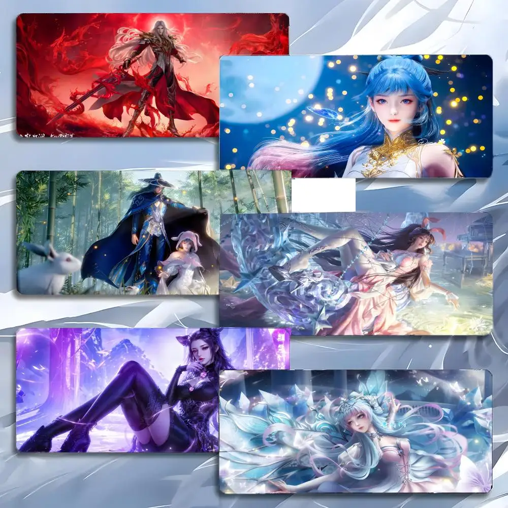 anime fantasy S-Soul Land Mouse Pad Mousepad Large Gaming LockEdge Thickened PC Table Desk Mat