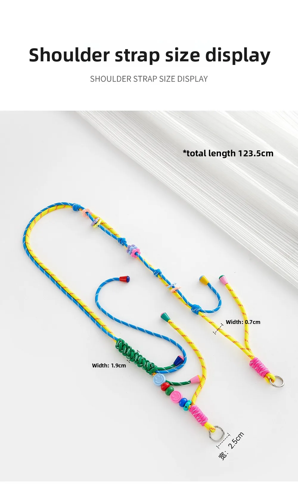 Woven Bag Shoulder Strap For Mini Longchamp Colorful Bag Durable Fashion Good Quality Bag Modification Bag Accessories