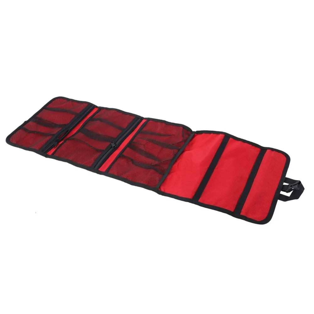 Foldable Climbing Storage Bag With Hanging Hooks Multi-Layer Climbing Gear Organizer Bag Portable Mountain Cable Bags Ice Climb