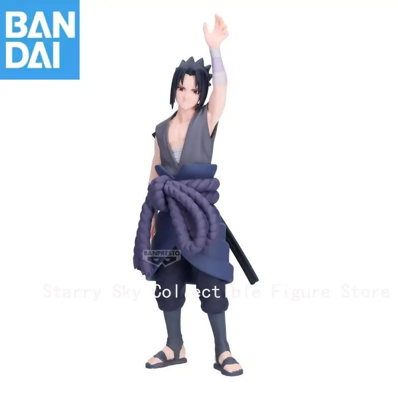 Oryginalna figurka anime Bandai Naruto Shippuden Panel Spectacle Thunder From The Sky Uchiha Sasuke, model kolekcjonerski, zabawka.