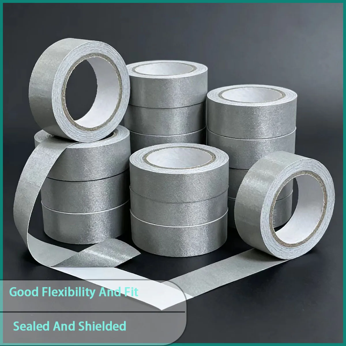 Silver gray Faraday tape is used for electronic equipment shielding, signal isolation, laboratory shielding processing, etc