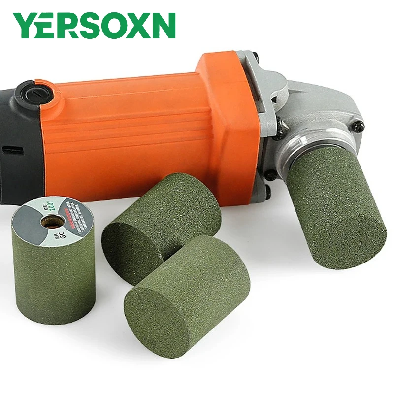 1pc Cylindrical Diamond Polishing Wheel 50/100/200 Grit Stone Grinding Head Sanding Disc Angle Grinder Marble Tile Abrasive Tool