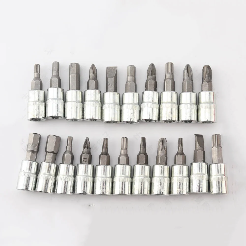 CHKJ 46pcs Set di chiavi combinate chiave a bussola durevole cacciavite kit di attrezzi per la riparazione di auto per moto per uso domestico accessorio