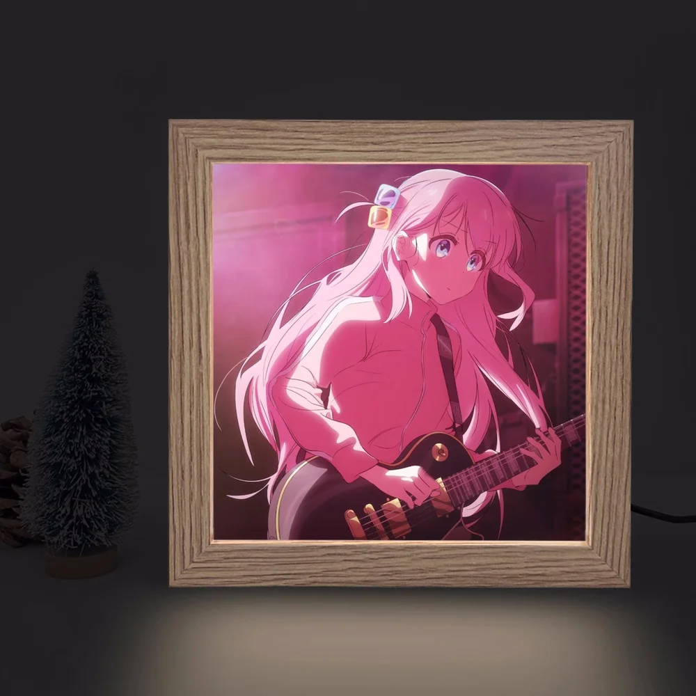 Anime BOCCHI A ROCA! Gotoh hitori lâmpada ornamentos figura mesa quadro espelho cosplay 7923 crianças coleção brinquedo