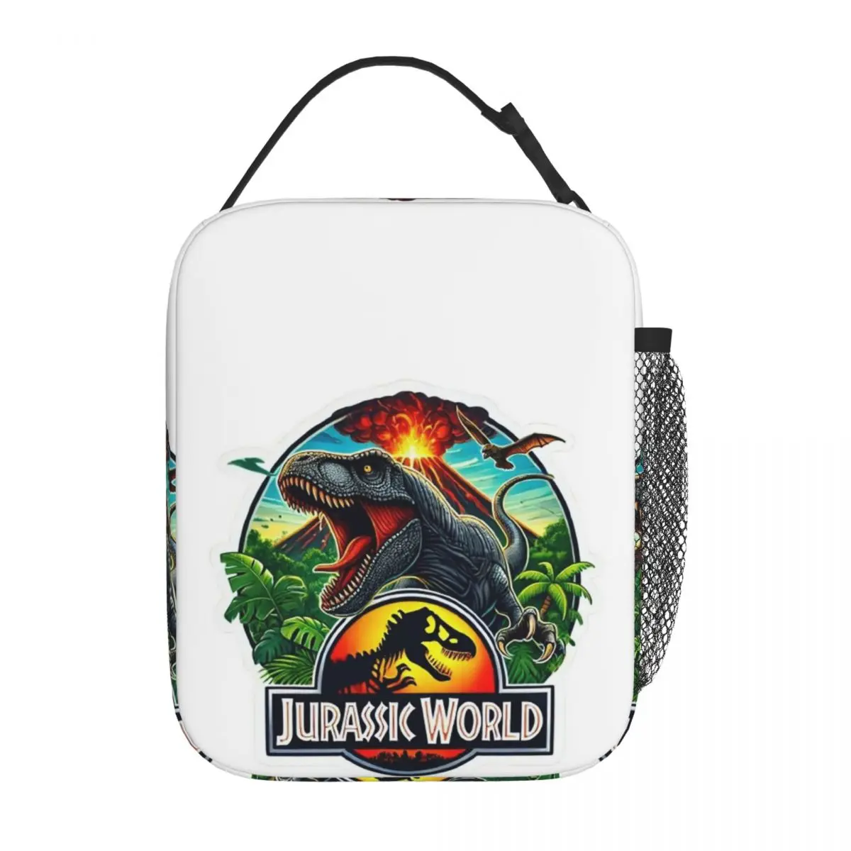 Jurassic World Dinosaur Movie Insulated Lunch Bag for Women Kids Leakproof Food Boxes Thermal Lunch Box Tote