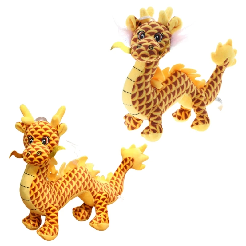 

Stuffed Plush Dragon Soft Plushies Animal Cute Doll Cuddly Decorative Toy for Boys Girls Christmas Birthday Gift E65D