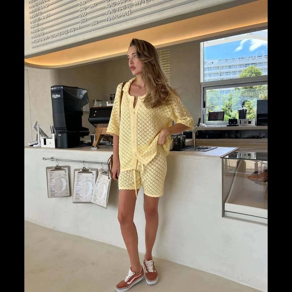 

2025 New Knitted Hook Flower Set Skirt Multi Color Cardigan Series Skirt Versatile Set Beach Bikini Hoodie Summer