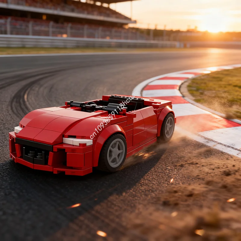 312 pçs moc inspirado mazda rx 8 cidade campeões modelo blocos de brinquedo construção montar diy presente natal idéia tijolo