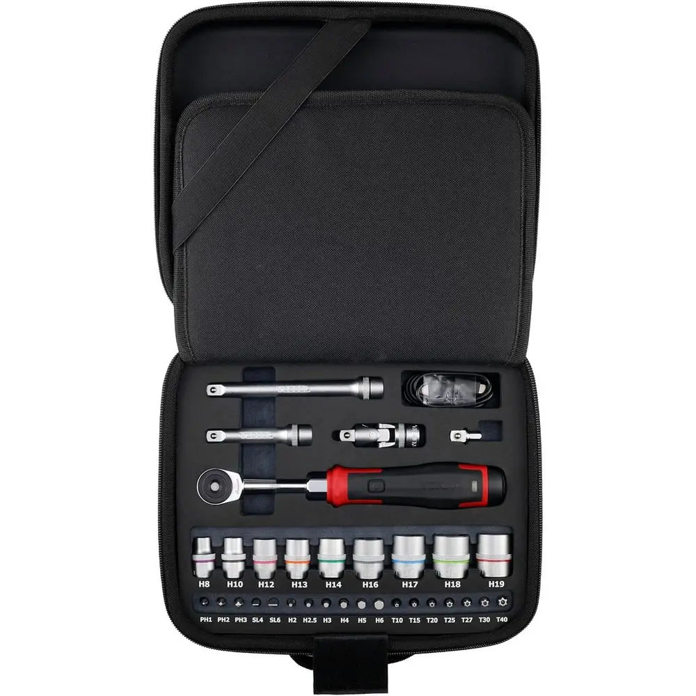 

Slim Electric Ratchet Set with 31 Socket Bits