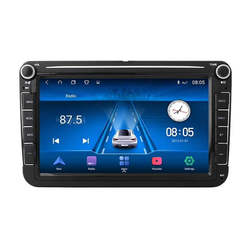 8 Inch 2 Din Car Radio Wireless CarPlay Android Auto For VW/Seat/Skoda/Passat/Golf/Polo/Tiguan/Caddy/Vctavia/EOS/Beetle/E-Golf