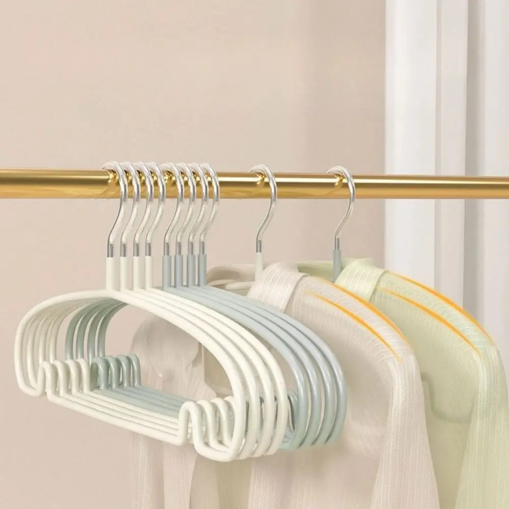 10PCS Simple Clothes Hanger Non Slip Dormitory Household Clothes Hanging to Prevent Clothes Deformation Clothes Storage