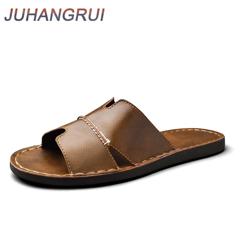 

Fashion Men's Slippers Summer Lightweight Non Slip Beach Sandals Comfortable Casual Men'S Outdoor Sandals Men's Luxury Slippers