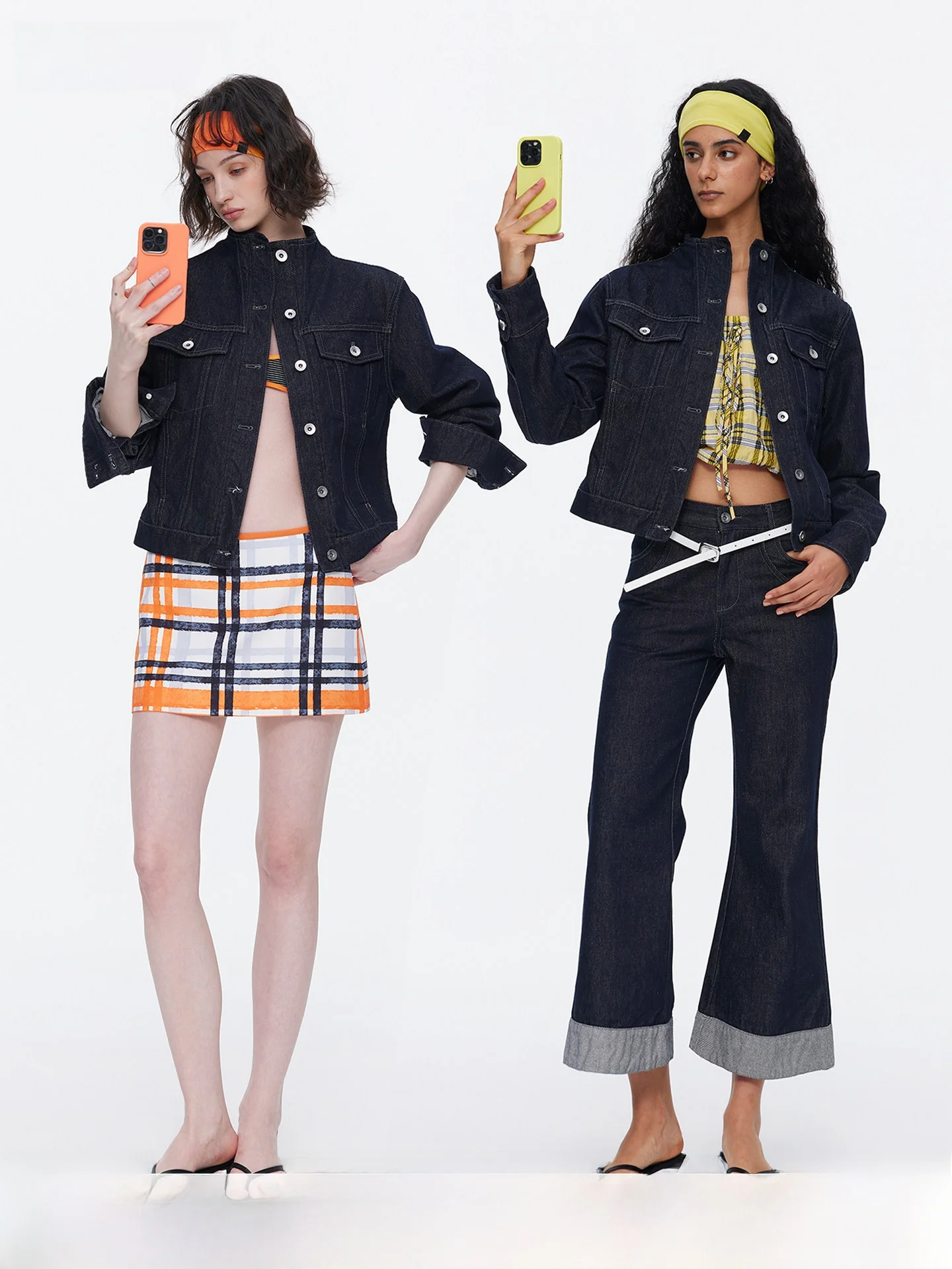 

Классическая ретро-куртка из плотного денима для женщин, оригинальная синяя, свободного кроя, с воротником-стойкой, в стиле рабочей одежды, из смесового хлопка, весенняя