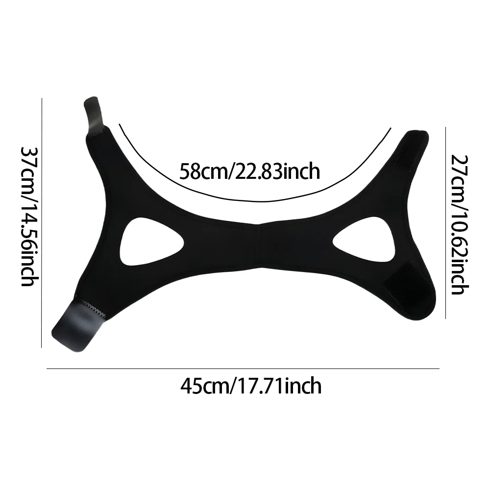 Anti Snoring Chin Strap for Sleeping - Adjustable Breathable Snore Stopper Belt for Mouth Breathers