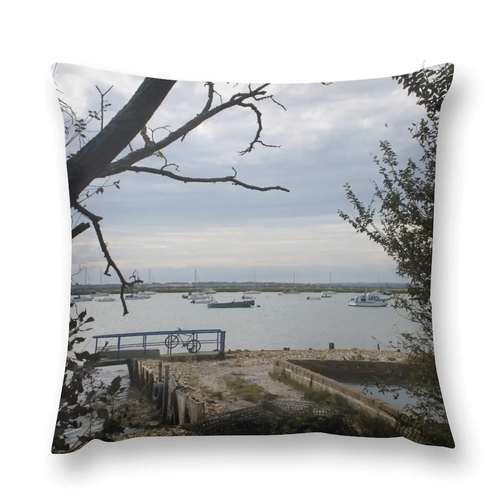 

West Mersea seascape Throw Pillow Pillow Case christmas pillow case