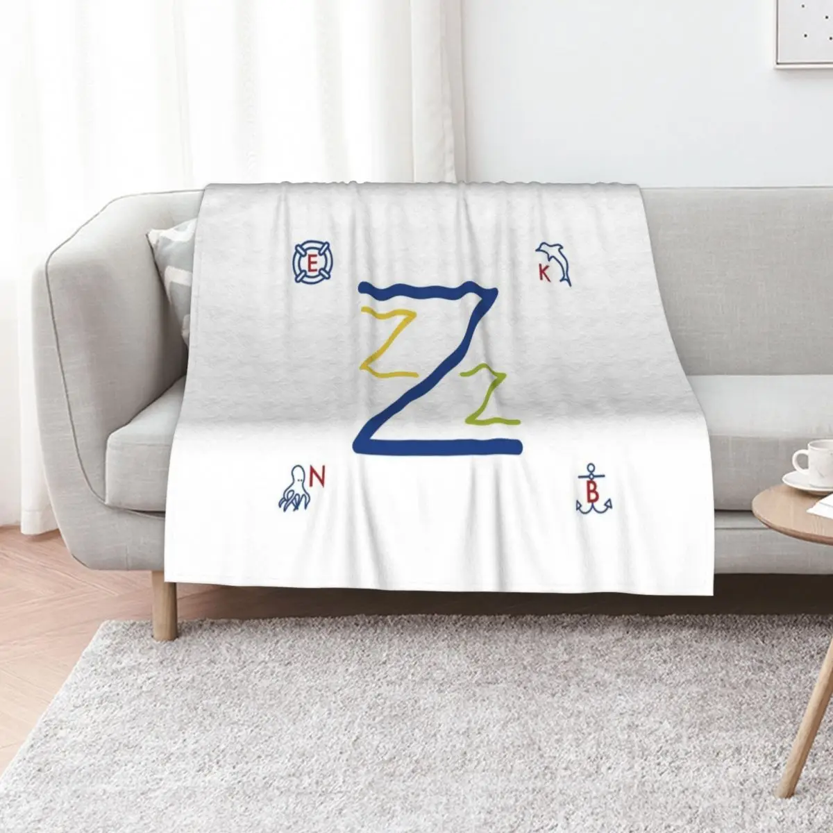 

Team Zissou Flag Throw Blanket Nap Beautifuls Soft Beds Luxury Throw Blankets