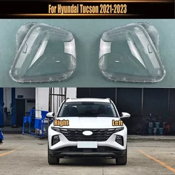 For Hyundai Tucson 2021 2022 2023 Headlight Cover Transparent Headlamp Shell Plexiglass Replace Original Lampshade
