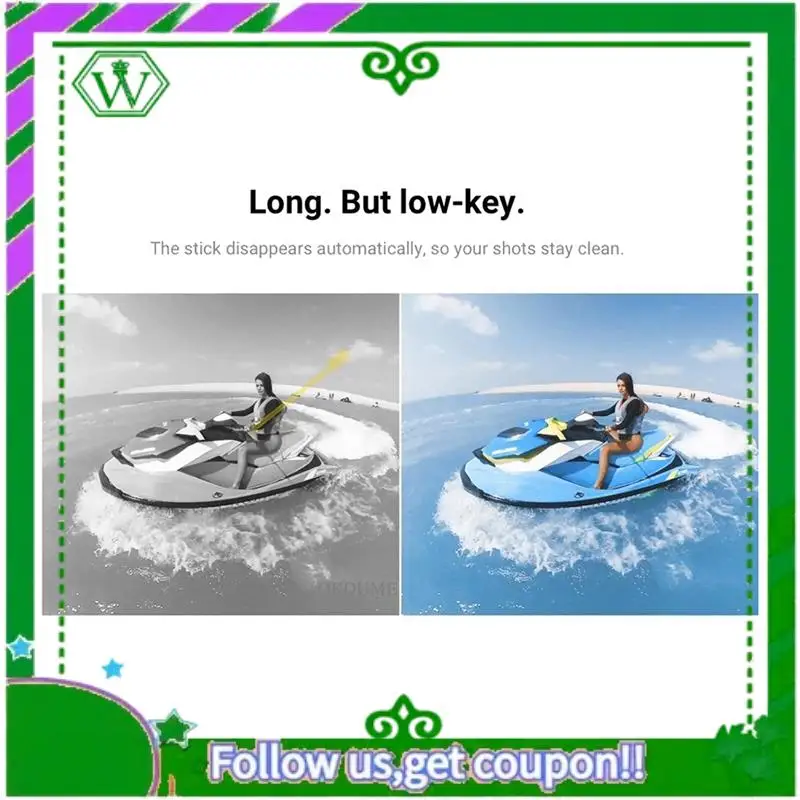 ABIK-3X Carbon Fiber Invisible Extendable Edition Selfie Stick For ONE X2 / ONE / ONE R Action Camera Accessories