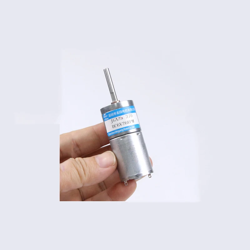 JGA25-370 25MM DC Gear Motor arc-en-ciel Arbre 6V 12V 24V Vitesse Réglable Peut CW CCW Basse Vitesse Grand Couple Moteur