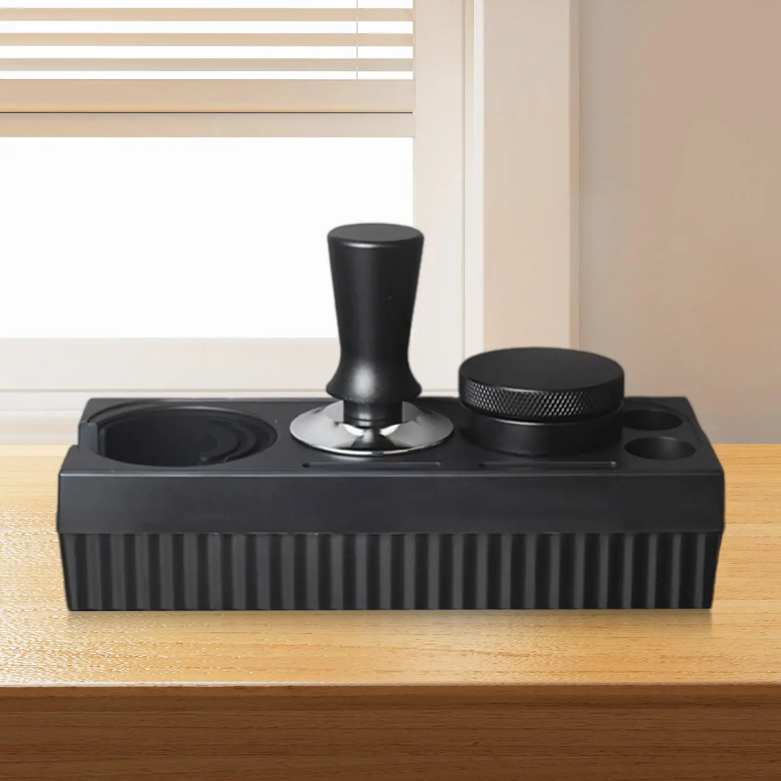 Espresso Tamper Mat Stand,Espresso Tamper Station Base,51-58mm,Coffee Tamper Stand and Portafilter Holder for Cafe,Bar,Office