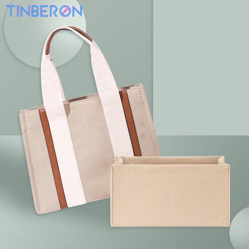 Fits para a marca saco organizador inserção tinberon feltro pano interior bolsa bolsa menina sacos cosméticos organizador maquiagem sacos de