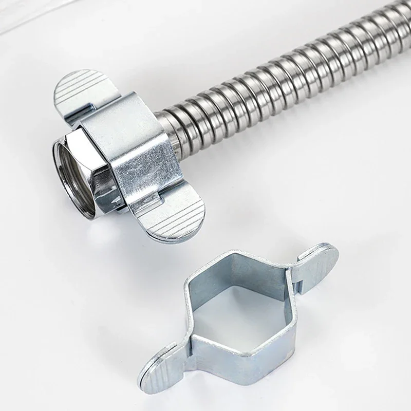 

Water Heater Hose Faucet Repair Hose Wrench 4 Points Corrugated Pipe Detachable Wrench Installation Large Angle Small Wrench