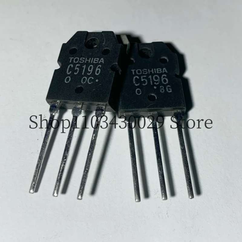 5Pairs(10PCS) New & Original 2SA1939 A1939 2SC5196 C5196 TO-3P 6A 180V NPN + PNP Transistor