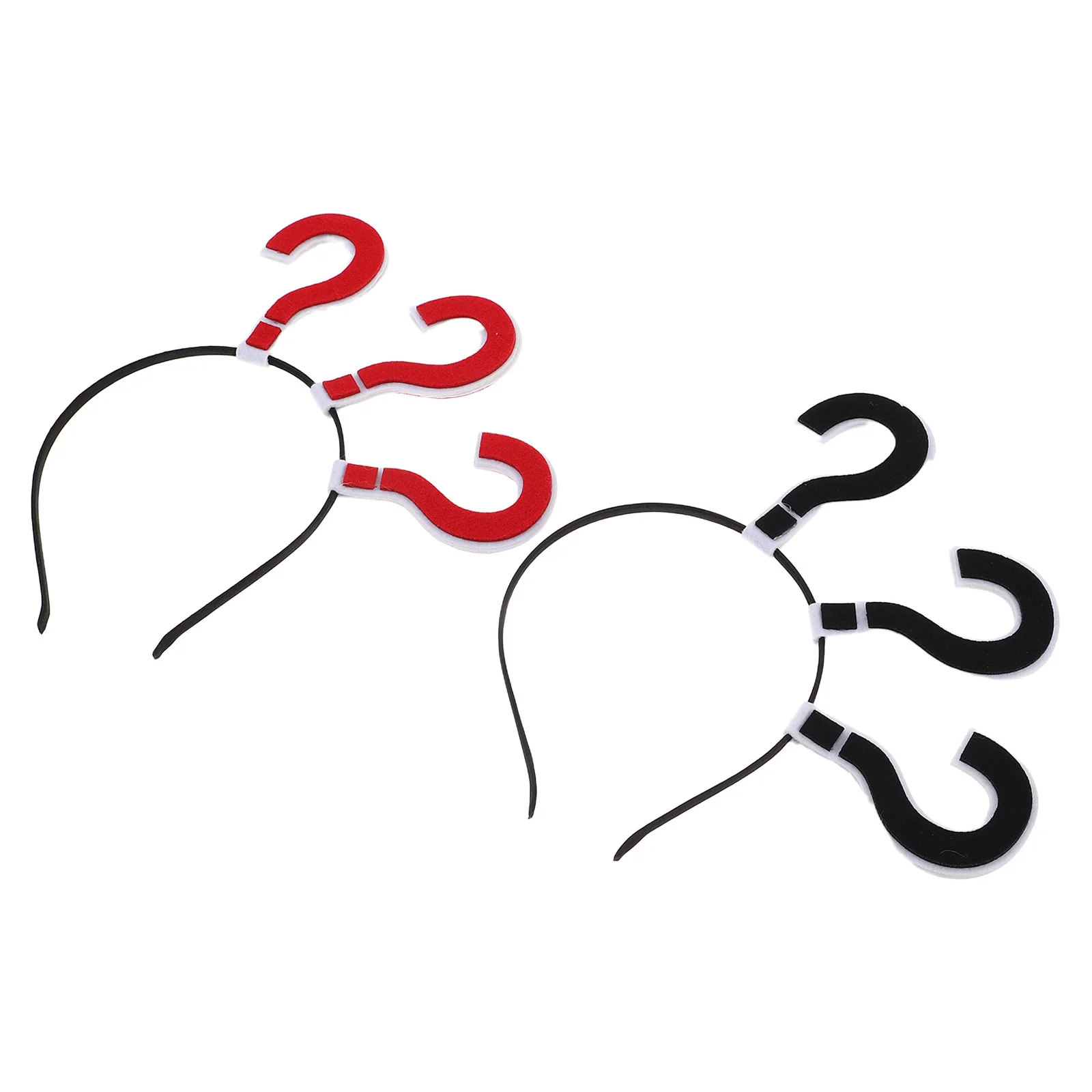 2 Pcs Head Band Question Mark Hair Loop Punctuation Headwrear Accessories Accessory Headdress for Festival