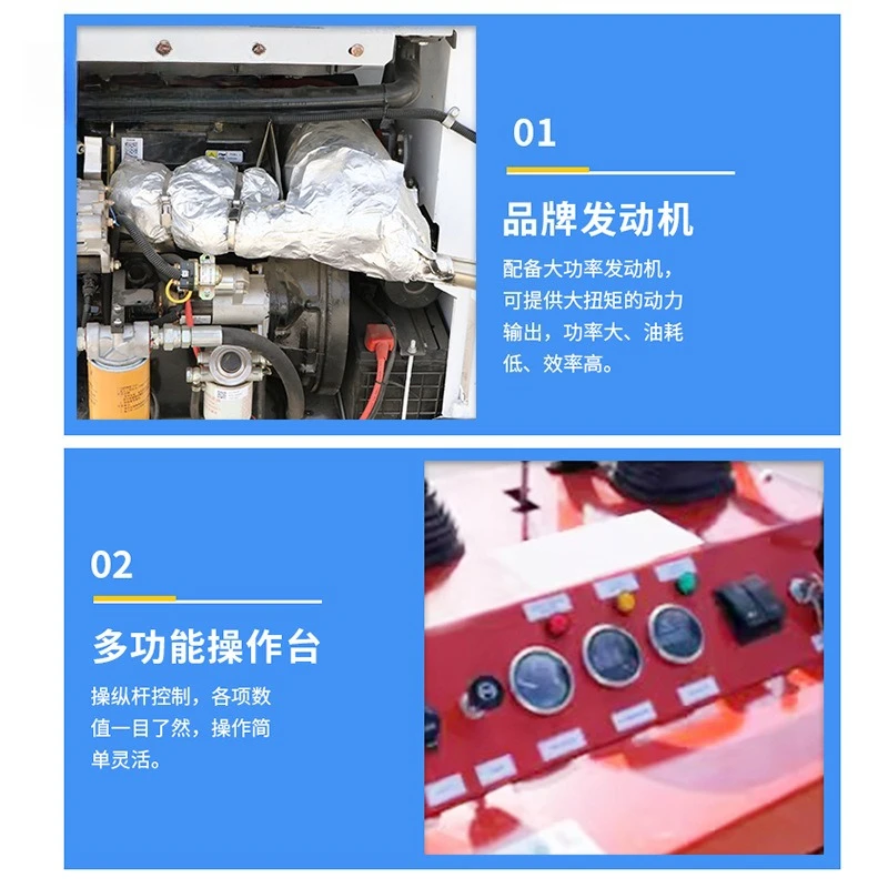 Skid loader, multifunctional engineering forklift loader, bulldozer