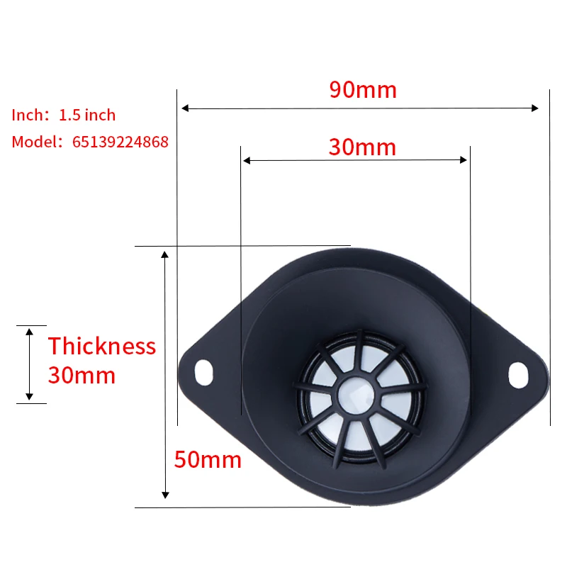 Car Center Dashboard Speaker Tweeter For BMW E90 E91 E60 E61 F10 F11 F90 F07 F06 F12 F13 G20 G30 F15 F16 F85 F86 Rear Surround - view 5