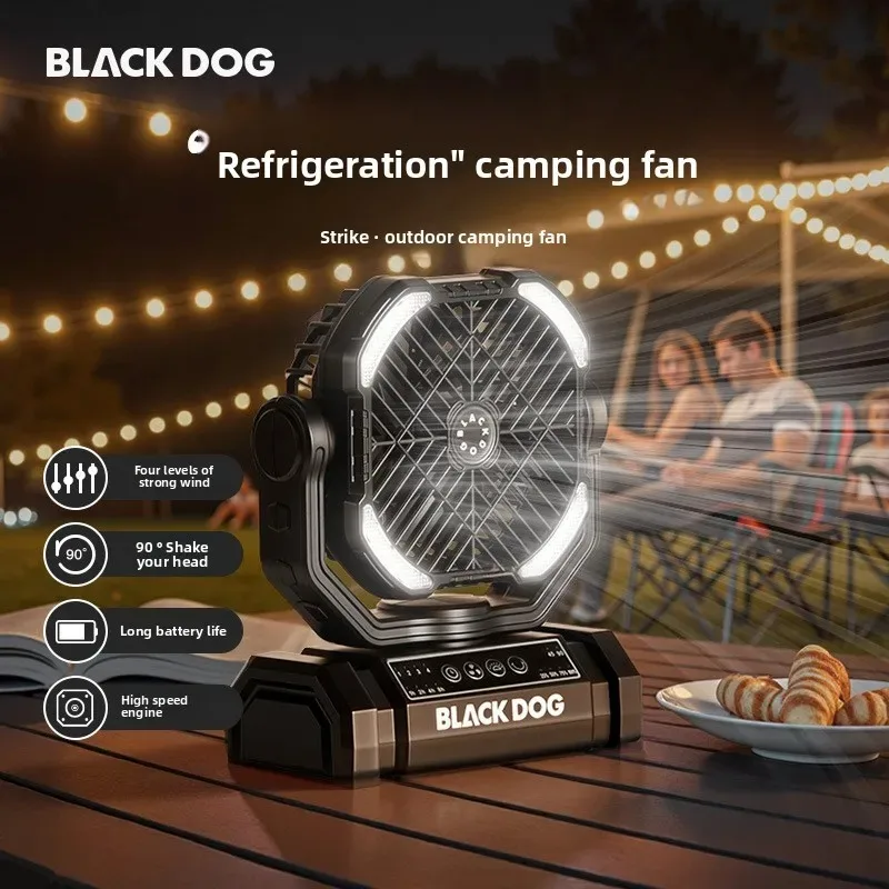 

BLACKDOG Lightweight Small Fan Cooling Small Tactical New Portable Carry-on Outdoor Camping Light RechargeableDesktop Camping