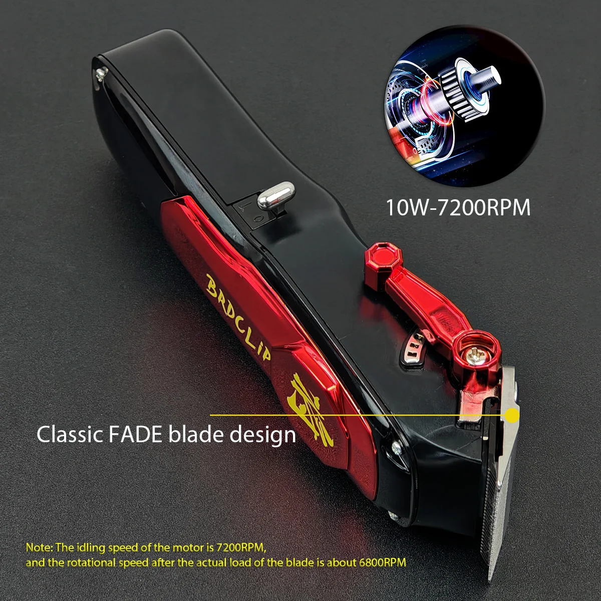 BRDCLIP J10 7200RPM Motors Electric Men' S Hair Clipper Professional Barber Tools Beard Trimmer Shaver Hair Cutting Machine