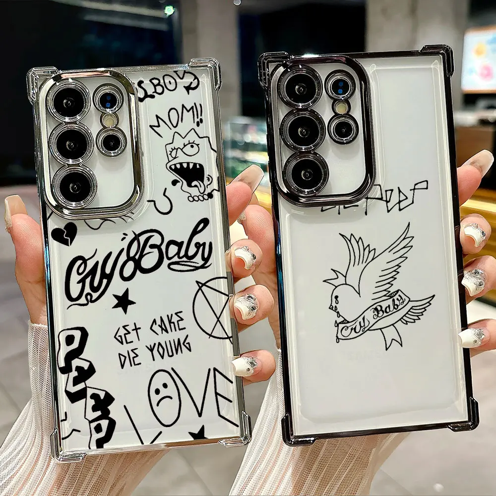 Lil-Peeps Hell Boy Rapper Case For Samsung Galaxy S26 S25 Ultra S26Ultra S24 S23 S22 S21 Plus + S20 S26 FE Soft Phone Back Cover