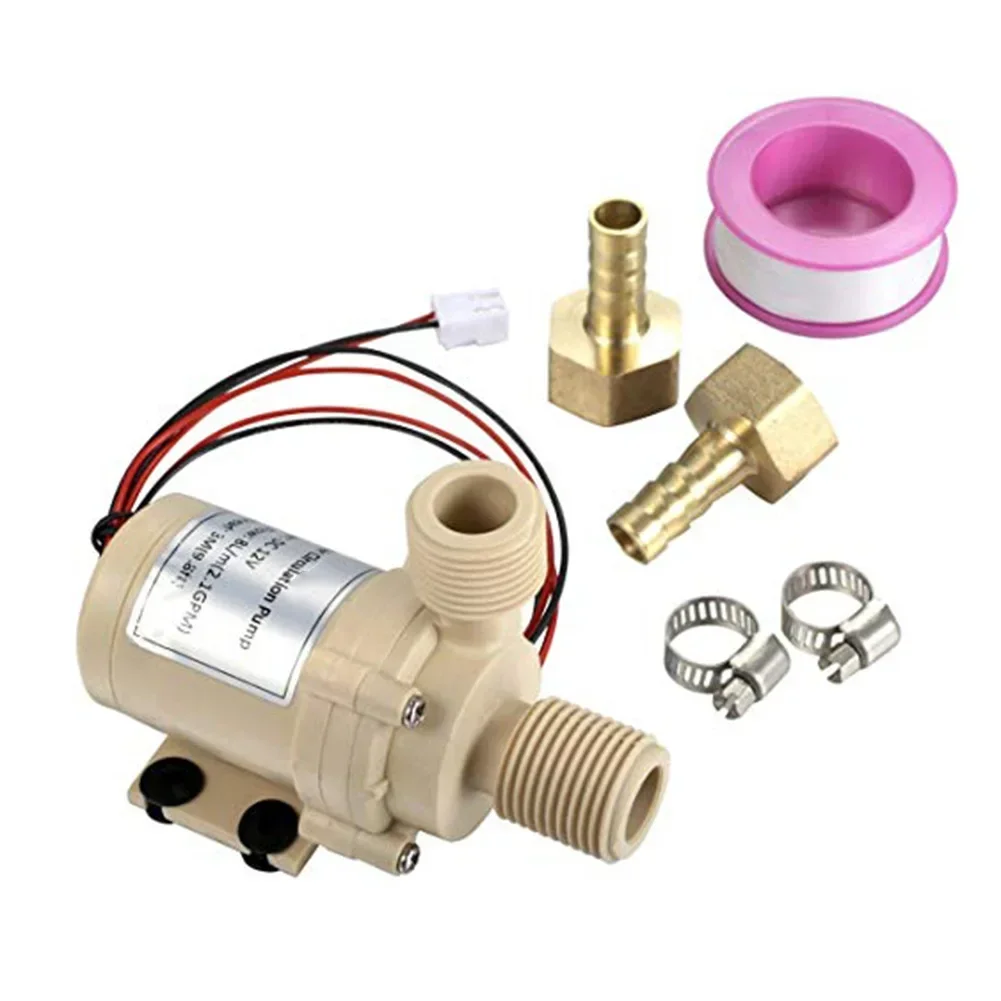 1pc DC12V BYT-7A006 Pump Solar Hot Water Heater Circulation Pump Low Noise Discharge Head 2.1GPM Brushless Motor Pump