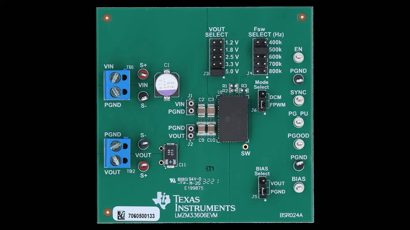 Spot LMZM33606EVM 3.5V to 36V Input 1V to 20V Output 6A Power Module Evaluation Board