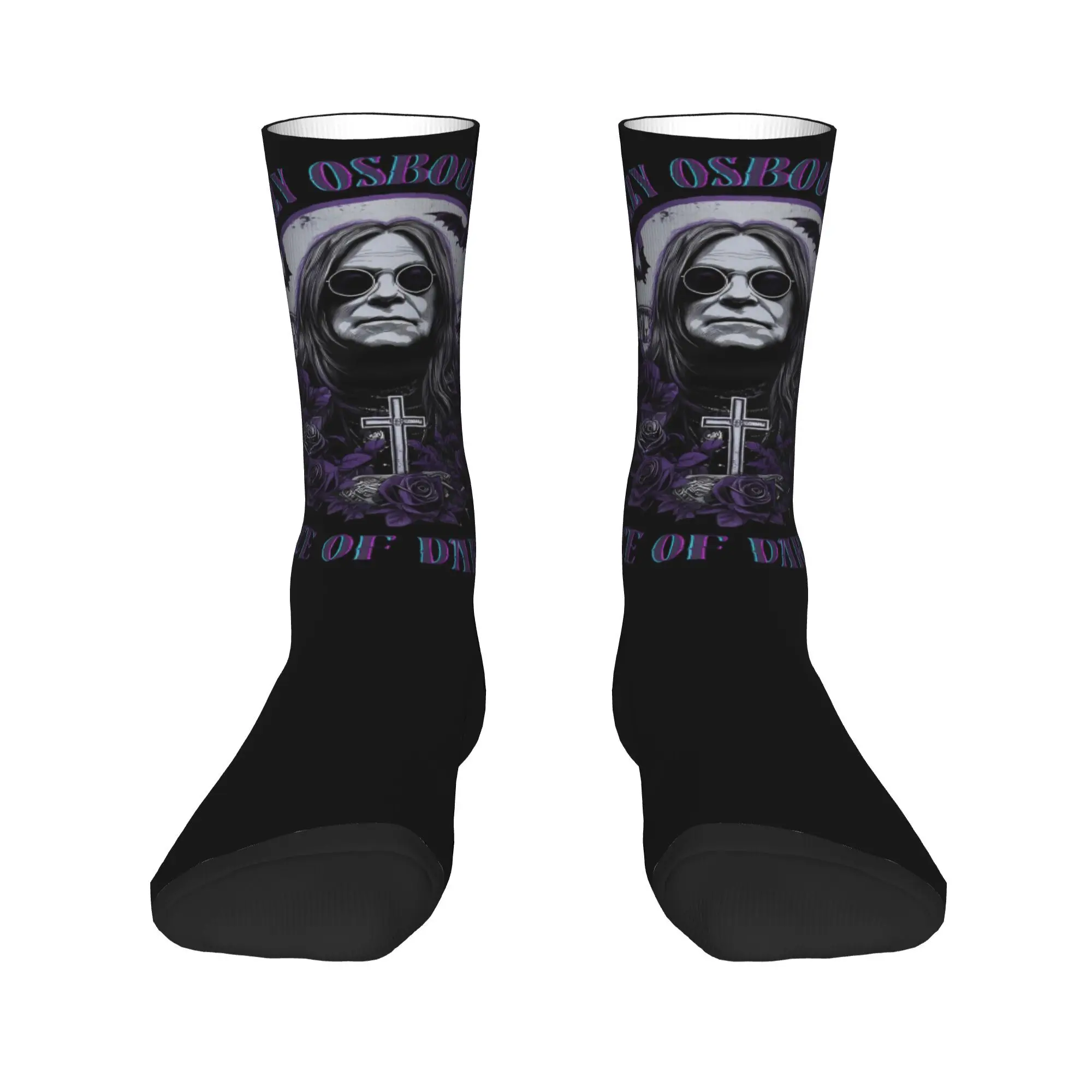 Ozzy Osbourne Rip 1948-2025 Design Socks Outfits for Sports Wear Breathable Black Sabbaths Rock Band Print Socks