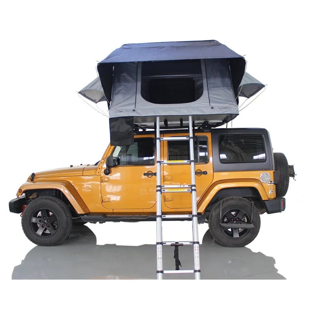 Outdoor 2-4 Person Waterproof 4x4 Off-road Travelling Foldable Car Camping Soft Shell Roof Top Tent