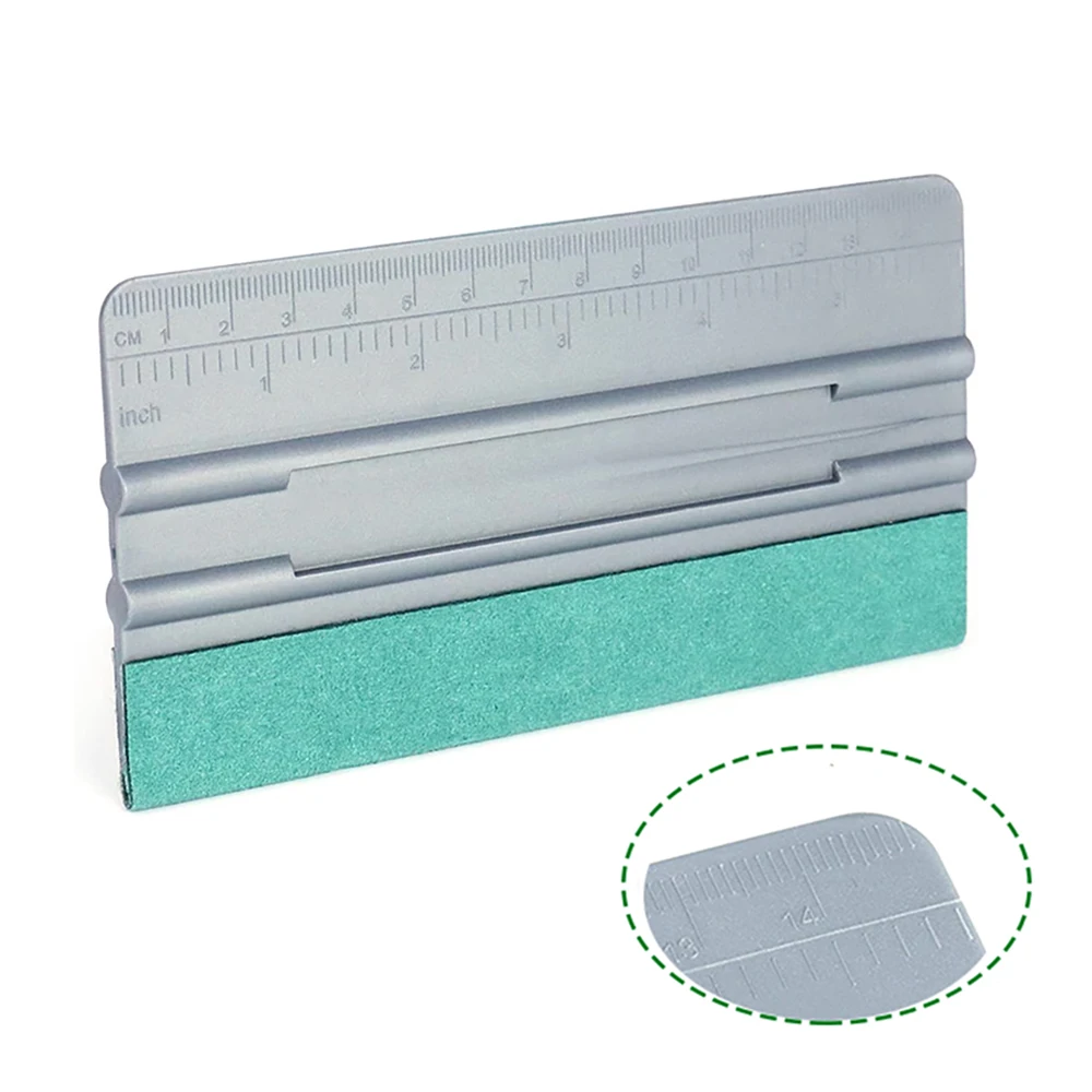 15cm Car Vinyl Wrap Squeegee with Ruler Suede Felt Window Tinting Tool Carbon Film Stickers Wrapping Wallpaper Smoothing Scraper